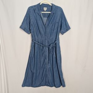 J.Crew Chambray Midi Shirt Dress
